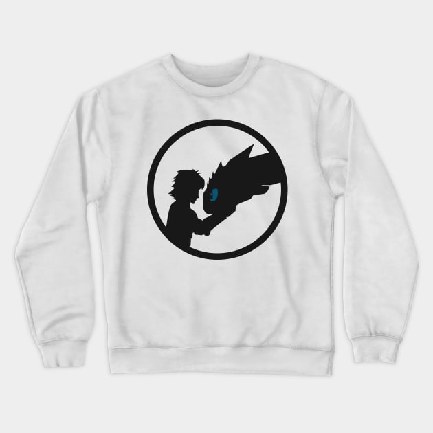 toothless and hiccup how to train your dragon Crewneck Sweatshirt by khoipham